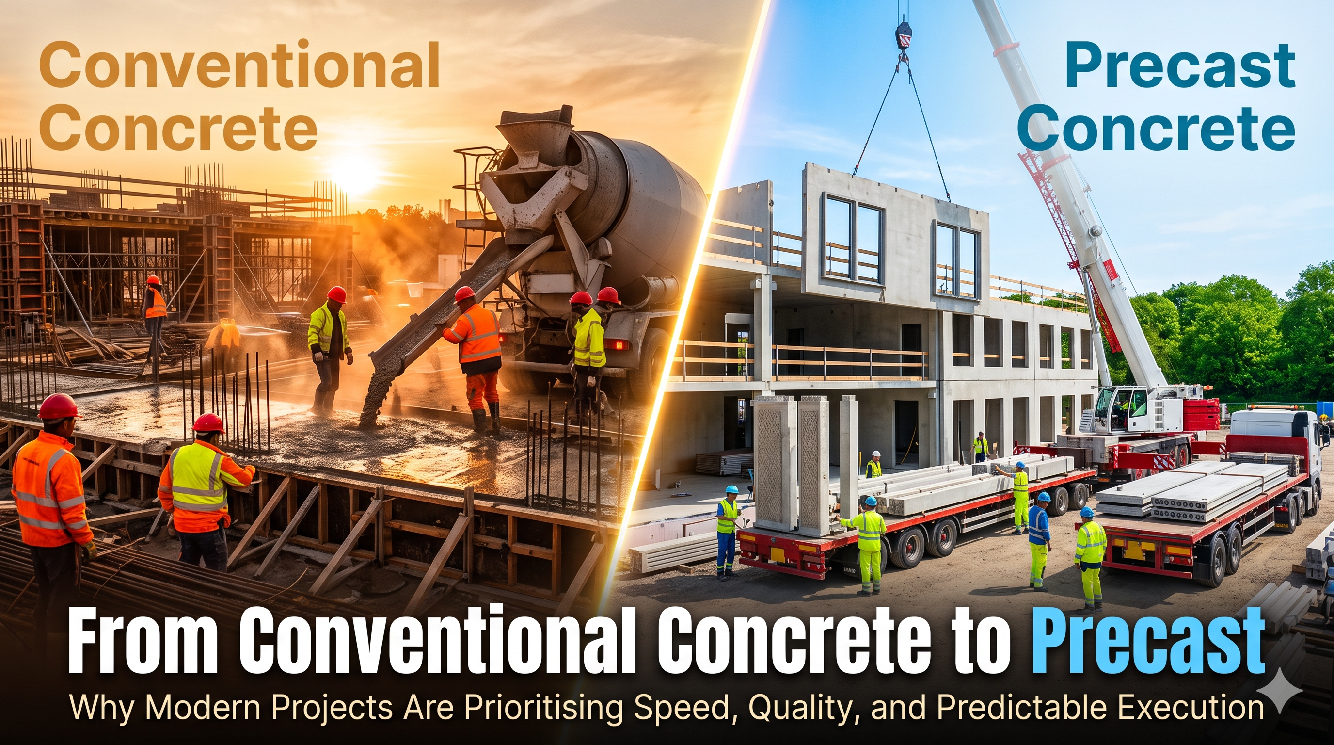 From Conventional Concrete to Precast: Why Modern Projects Are Prioritising Speed, Quality and Predictable Execution